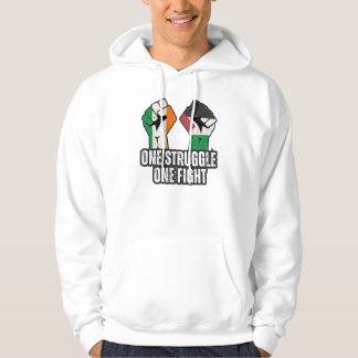 Retro Ireland Palestine Solidarity Fist revolution Hoodie