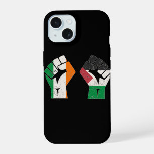 Retro Ireland Palestine Solidarity Fist revolution iPhone 15 Case
