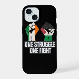 Retro Ireland Palestine Solidarity Fist revolution iPhone 15 Case