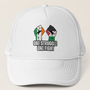 Retro Ireland Palestine Solidarity Fist revolution Trucker Hat