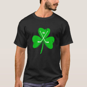 Retro Irish Hockey Shamrock St.Patricks Day Sport T-Shirt