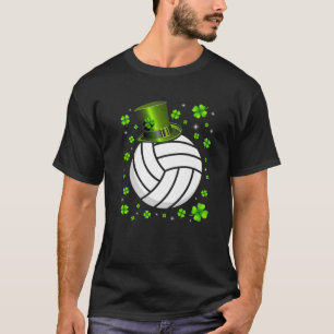 Retro Irish Volleyball Shamrock Sports St. Patrick T-Shirt
