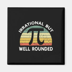 Retro Irrational But Well Rounded Pi Day Celebrati Magnet