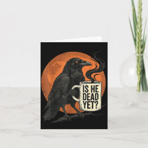 Retro Is He Vintage Government Agencyd Dark Crow Card