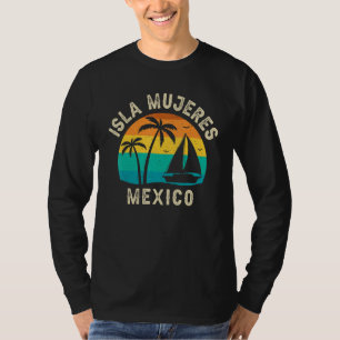 Retro Isla Mujeres Mexico Sunset Matching Family T-Shirt