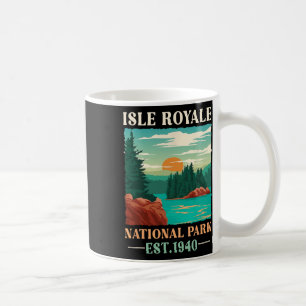 Retro Isle Royale National Park Est 1940 Hiking Coffee Mug