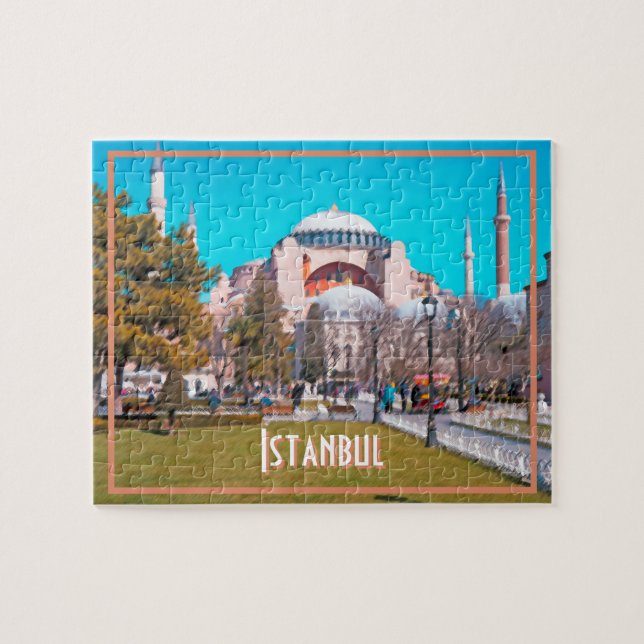 Retro Istanbul: Hagia Sophia Jigsaw Puzzle (Horizontal)