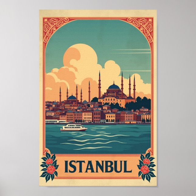 Retro Istanbul: Where East Meets West Poster (Front)
