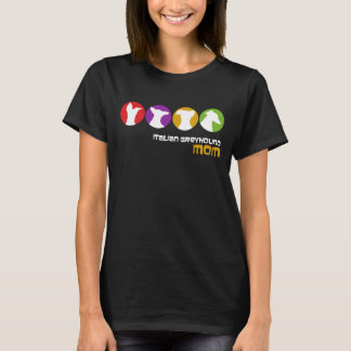 Retro Italian Greyhound Mom Modern Silhouette T-Shirt