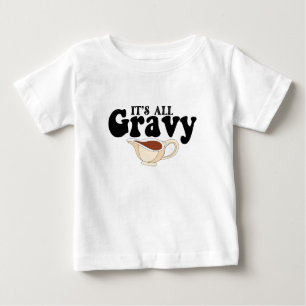 Retro Its All Gravy Baby Vintage Fall Thanksgiving Baby T-Shirt
