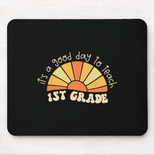 Retro Its Good Day To Teach 1st Grade Teacher Byck Mouse Pad