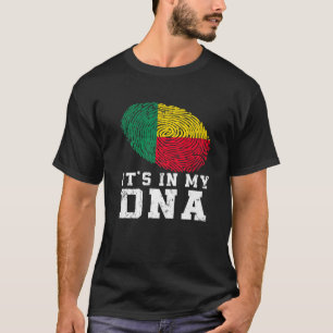 Retro It's In My DNA Benin Flag Patriotic T-Shirt
