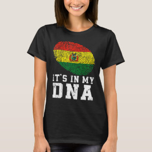 Retro It's In My Dna Bolivia Flag Patriotic T-Shirt