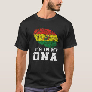 Retro It's In My DNA Bolivia Flag Patriotic T-Shirt
