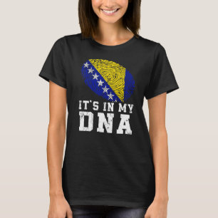 Retro It's In My Dna Bosnia And Herzegovina Flag P T-Shirt