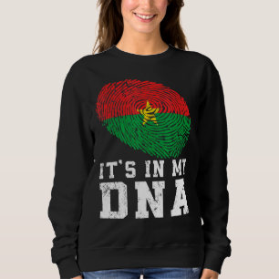 Retro It's In My Dna Burkina Faso Flag Patriotic Sweatshirt