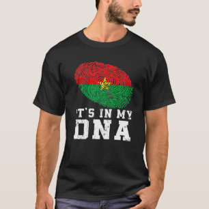 Retro It's In My Dna Burkina Faso Flag Patriotic T-Shirt