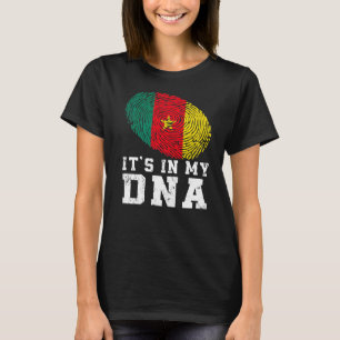 Retro It's In My Dna Cameroon Flag Patriotic T-Shirt