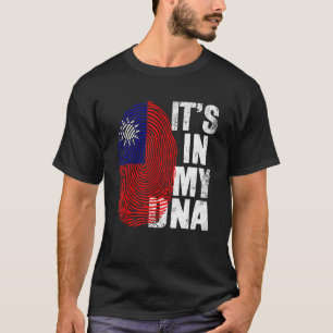 Retro It's In My DNA Taiwan Fingerprint Taiwanese  T-Shirt
