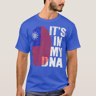 Retro It's In My DNA Taiwan Fingerprint Taiwanese  T-Shirt