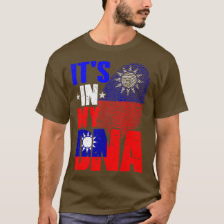 Retro It's In My DNA Taiwan Roots Taiwanese Flag F T-Shirt