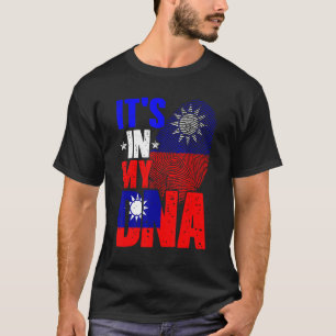 Retro It's In My DNA Taiwan Roots Taiwanese Flag F T-Shirt