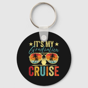 Retro It's My Graduation Cruise Sungles Cruise Squ Key Ring