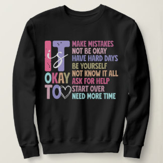 Retro It's Okay Mental Health Sweatshirt