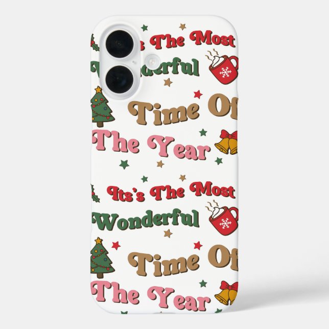 Retro It's The Most Wonderful Time Case-Mate iPhone Case (Back)