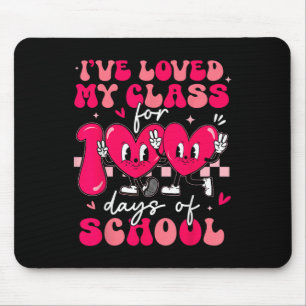 Retro Ive Loved My Cl For 100 Days Of School Teach Mouse Pad