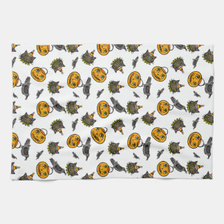 Retro Jack and Cat Tea Towel
