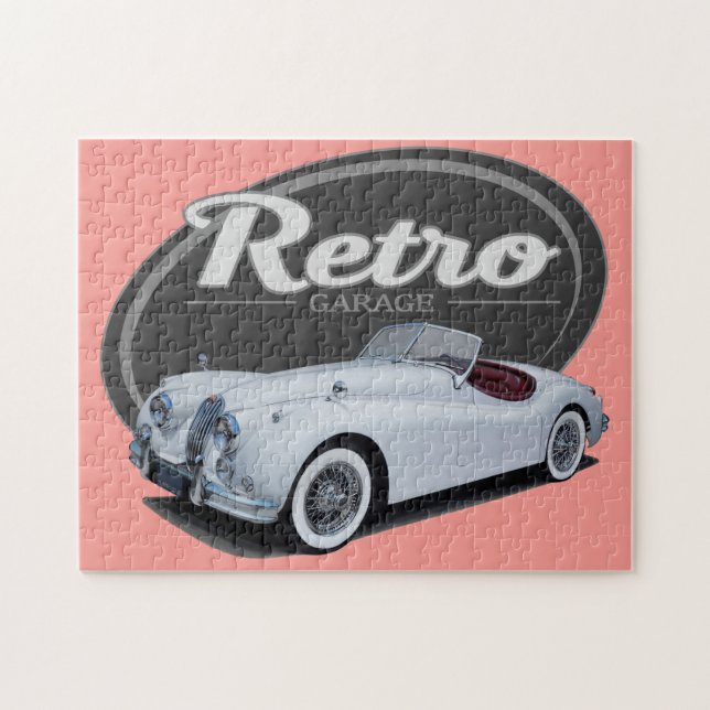 Retro Jag Jigsaw Puzzle (Horizontal)