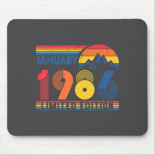 Retro January 1986 Limited Edition 40 Year Old 40t Mouse Pad