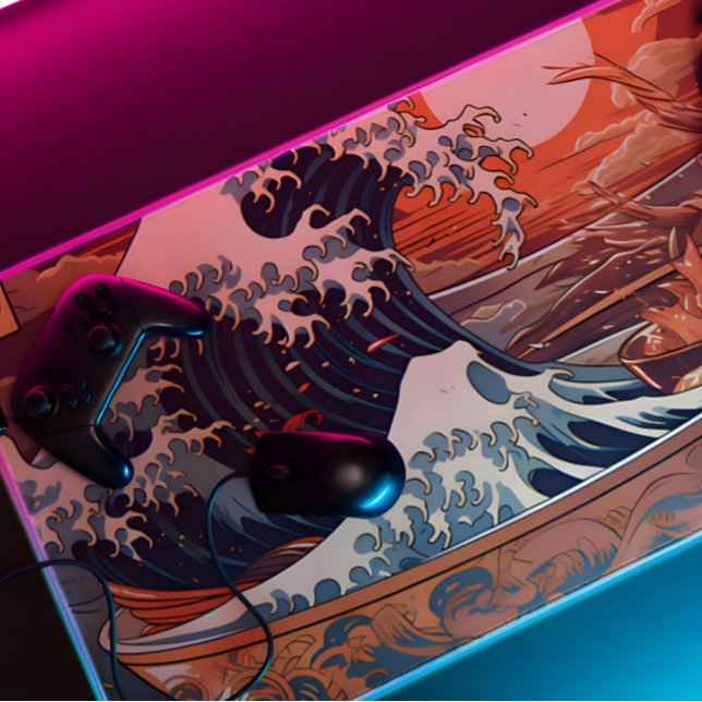 Retro Japanese Art Desk Mat – The Great Ramen off  (Creator Uploaded)