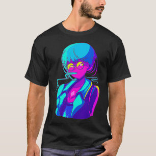 Retro Japanese Manga Anime Girl Animation Cartoon T-Shirt
