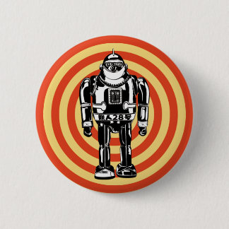 Retro Japanese Robot 6 Cm Round Badge