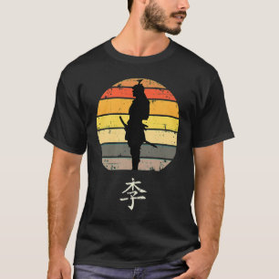 Retro Japanese Samurai Bushido Honour Kanji T-Shirt