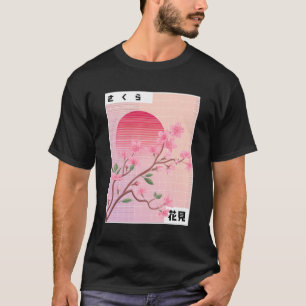 Retro Japanese Soft Grunge Sakura Pastel Cherry Bl T-Shirt