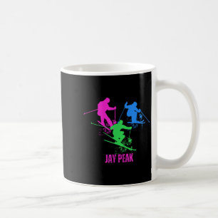Retro Jay Peak Vermont Skiing Skier 90s  Coffee Mug