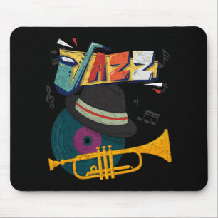 Retro Jazz Trumpets Funny Player Music Festival Ne Mouse Pad