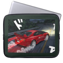 Retro JDM MK4 Supra Drift Anime Style Laptop Sleev