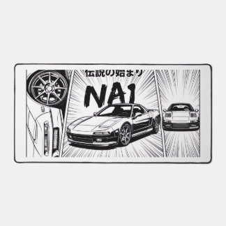 Retro JDM NA1 NSX Widescreen Manga Panel Desk Mat