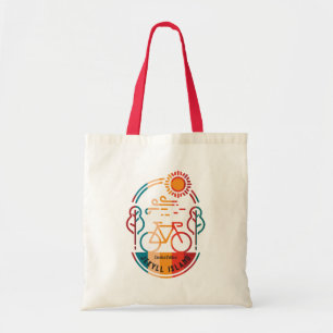 Retro Jekyll Island Bike Trail Tote Bag