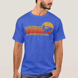 Retro Jet Ski 100 Chance of Jetskiing Jet skier Vi T-Shirt