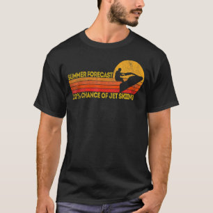 Retro Jet Ski 100 Chance Of Jetskiing Jet Skier Vi T-Shirt