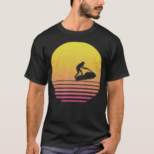 Retro Jet Ski WaterSports Sunset T-Shirt