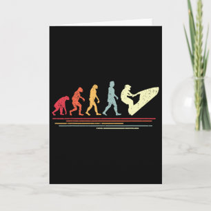 Retro Jet Skiing Humor I Vintage Watercraft Jet Sk Card