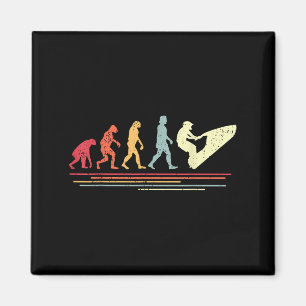 Retro Jet Skiing Humour I Vintage Watercraft Jet S Magnet