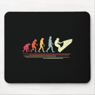 Retro Jet Skiing Humour I Vintage Watercraft Jet S Mouse Pad