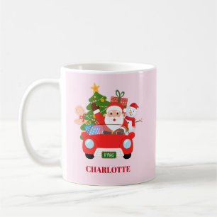 Retro Jingle And Mingle Christmas Santa Red Coffee Mug